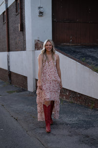 Twisted Details High Low Maxi Dress