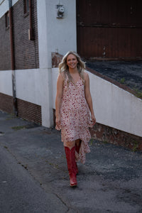 Twisted Details High Low Maxi Dress