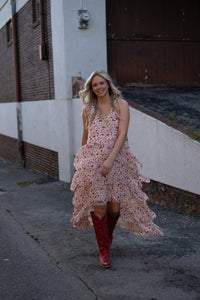 Twisted Details High Low Maxi Dress