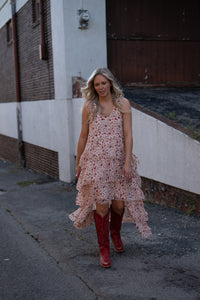 Twisted Details High Low Maxi Dress