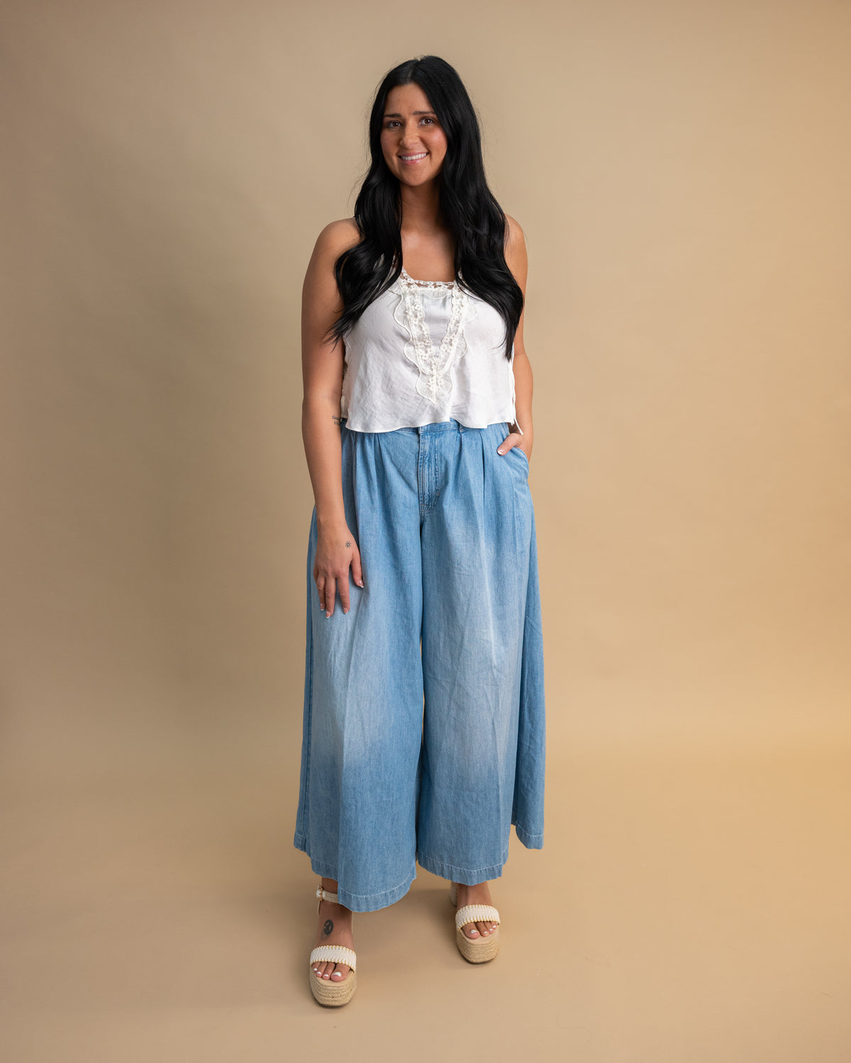 Free People Someone Like You Cami Ivory