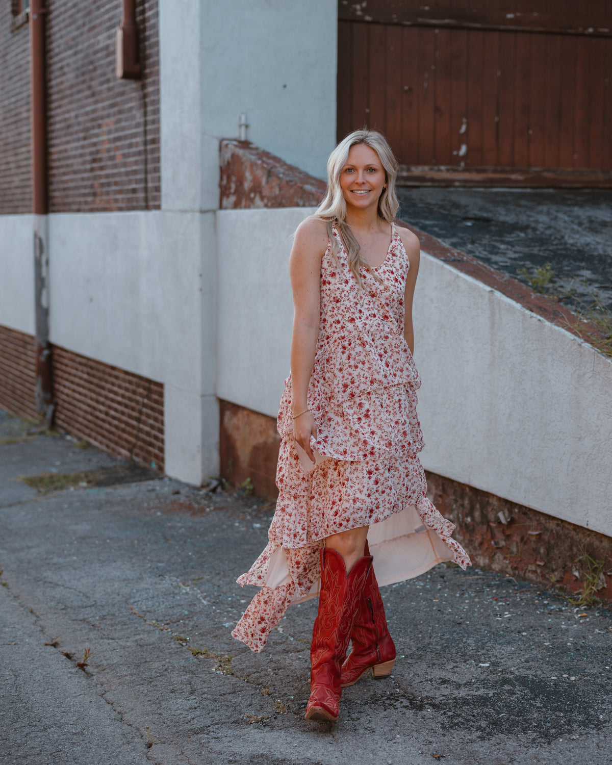 Twisted Details High Low Maxi Dress