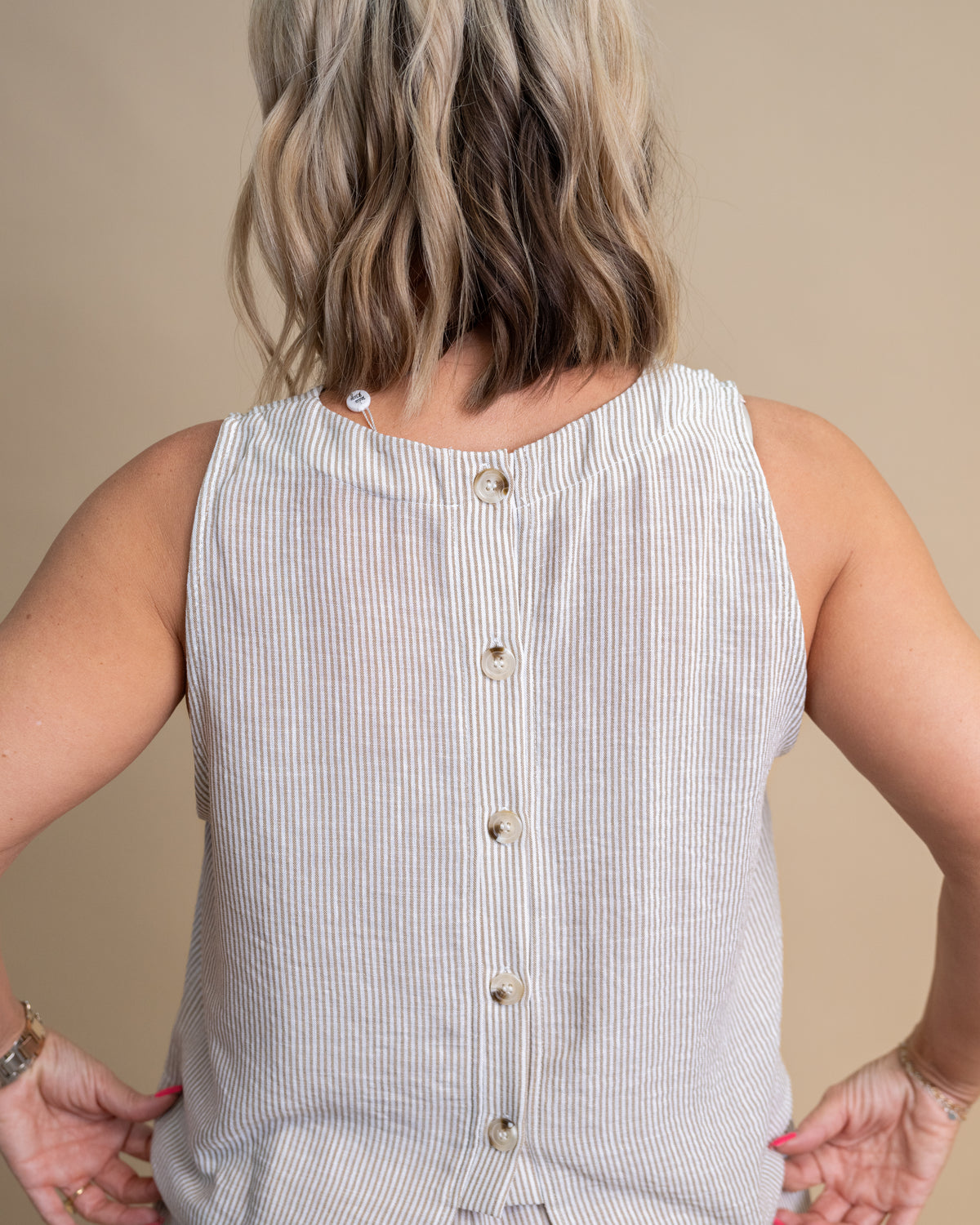 Sadie & Sage Garden Sun Button Tank