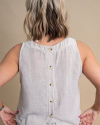 Sadie & Sage Garden Sun Button Tank