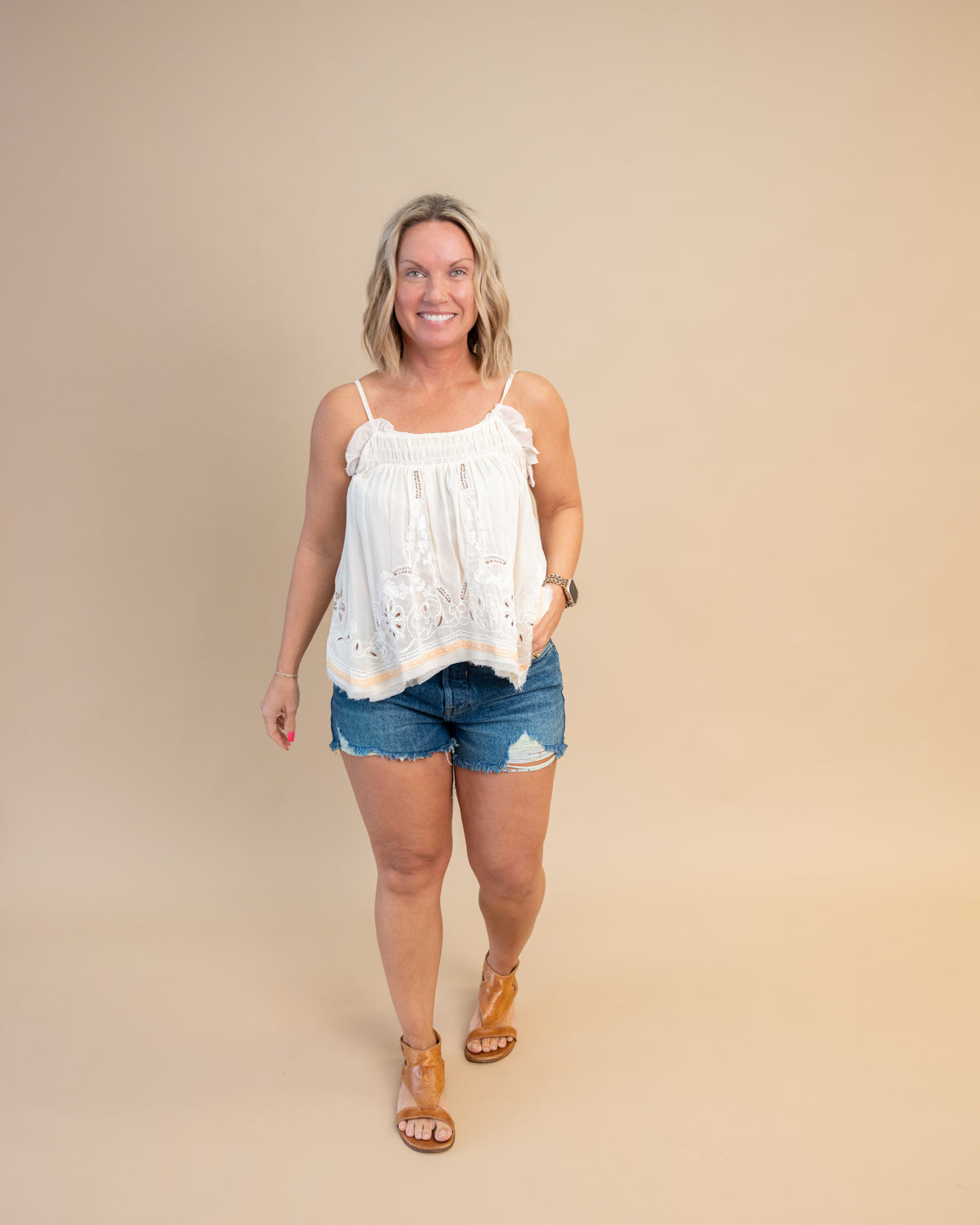 Sunspell Tank in Almond