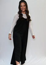 Z Supply Flared Jumpsuit In Black