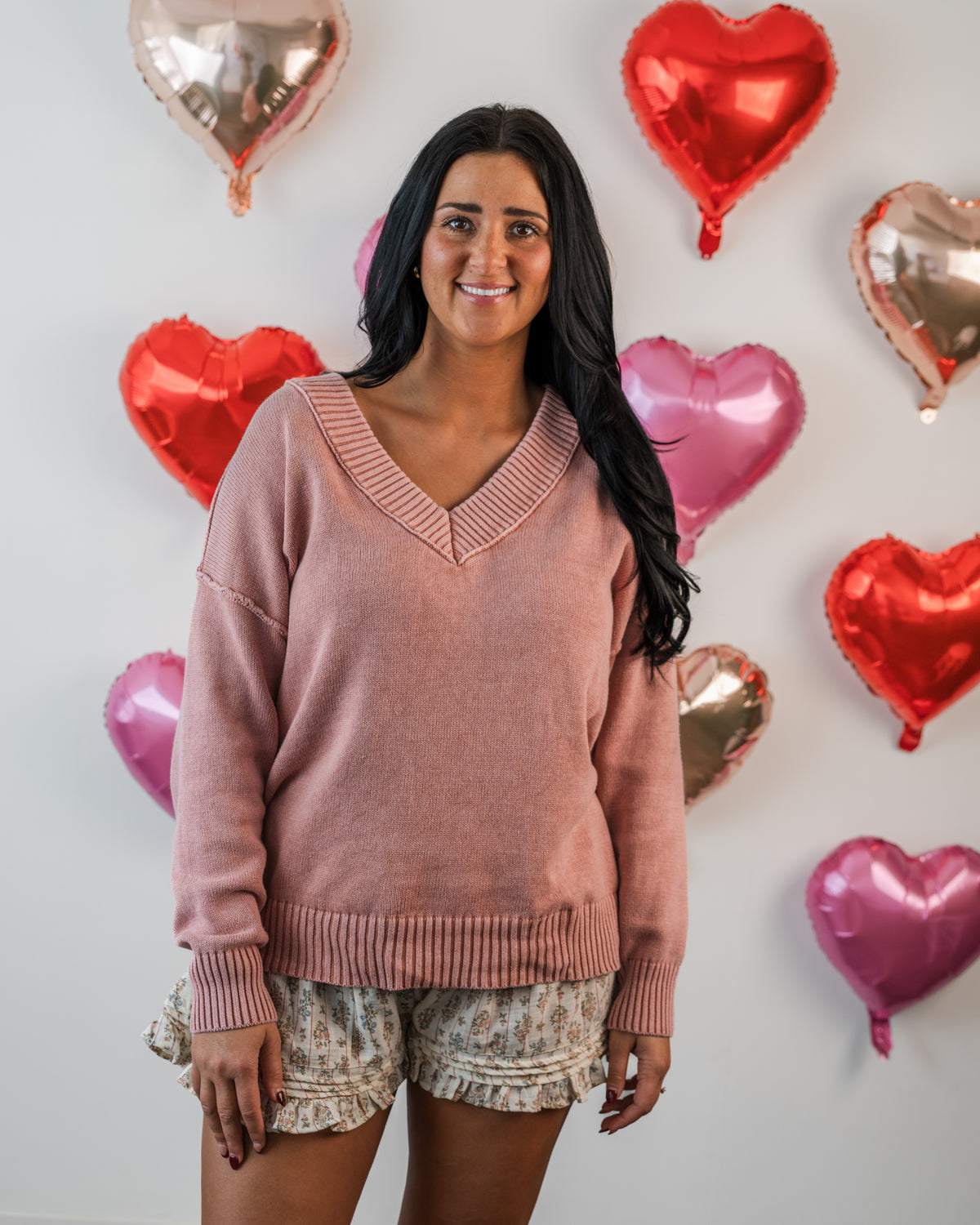 Vintage Heart Ruffle Shorts