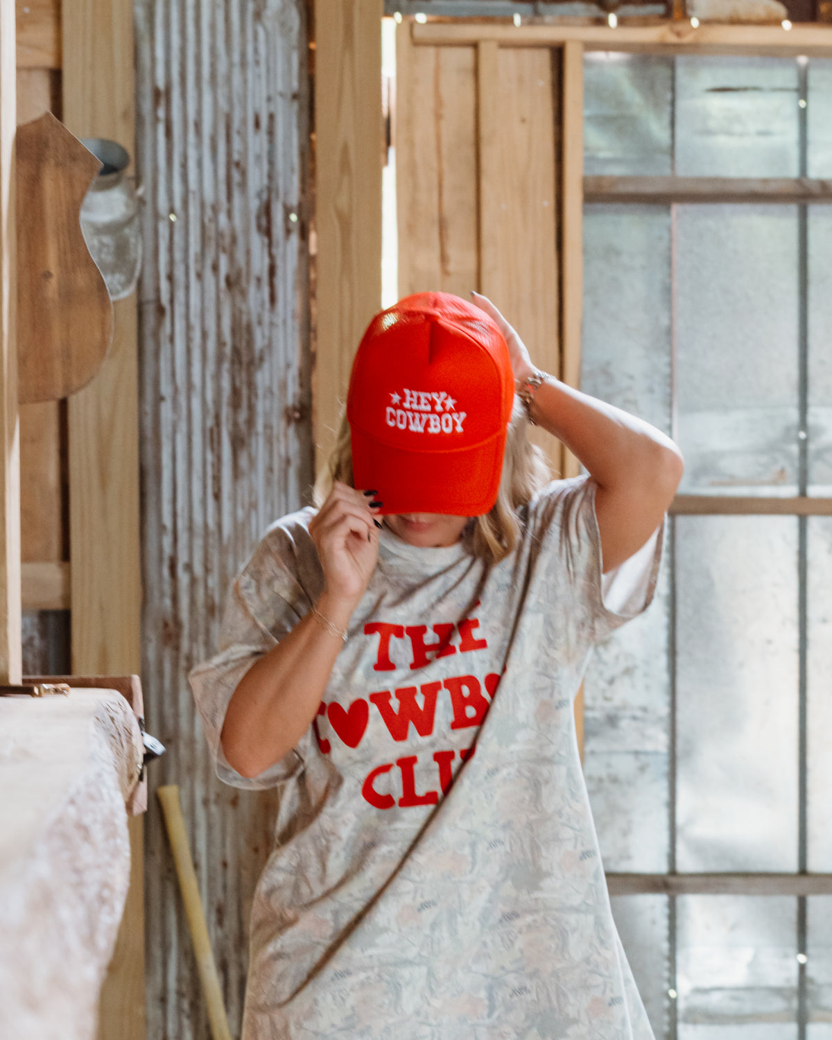 Rustler Hat Co Hey Cowboy Trucker Hat