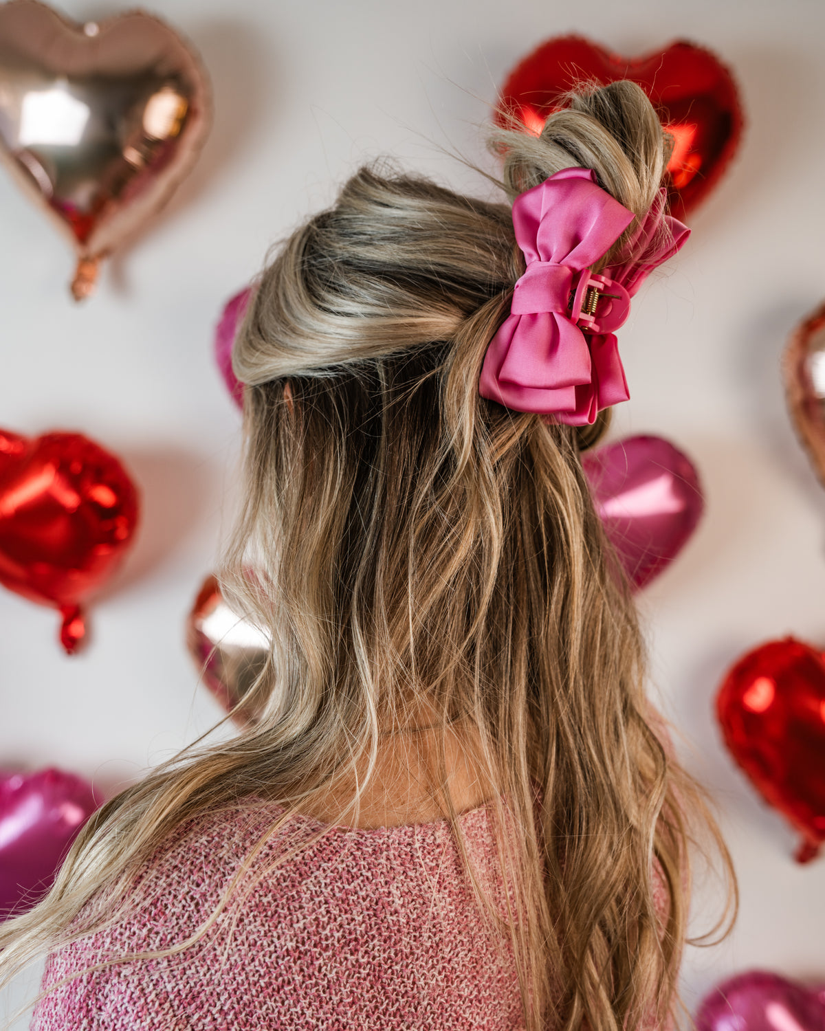 Mini Satin Bow Clips