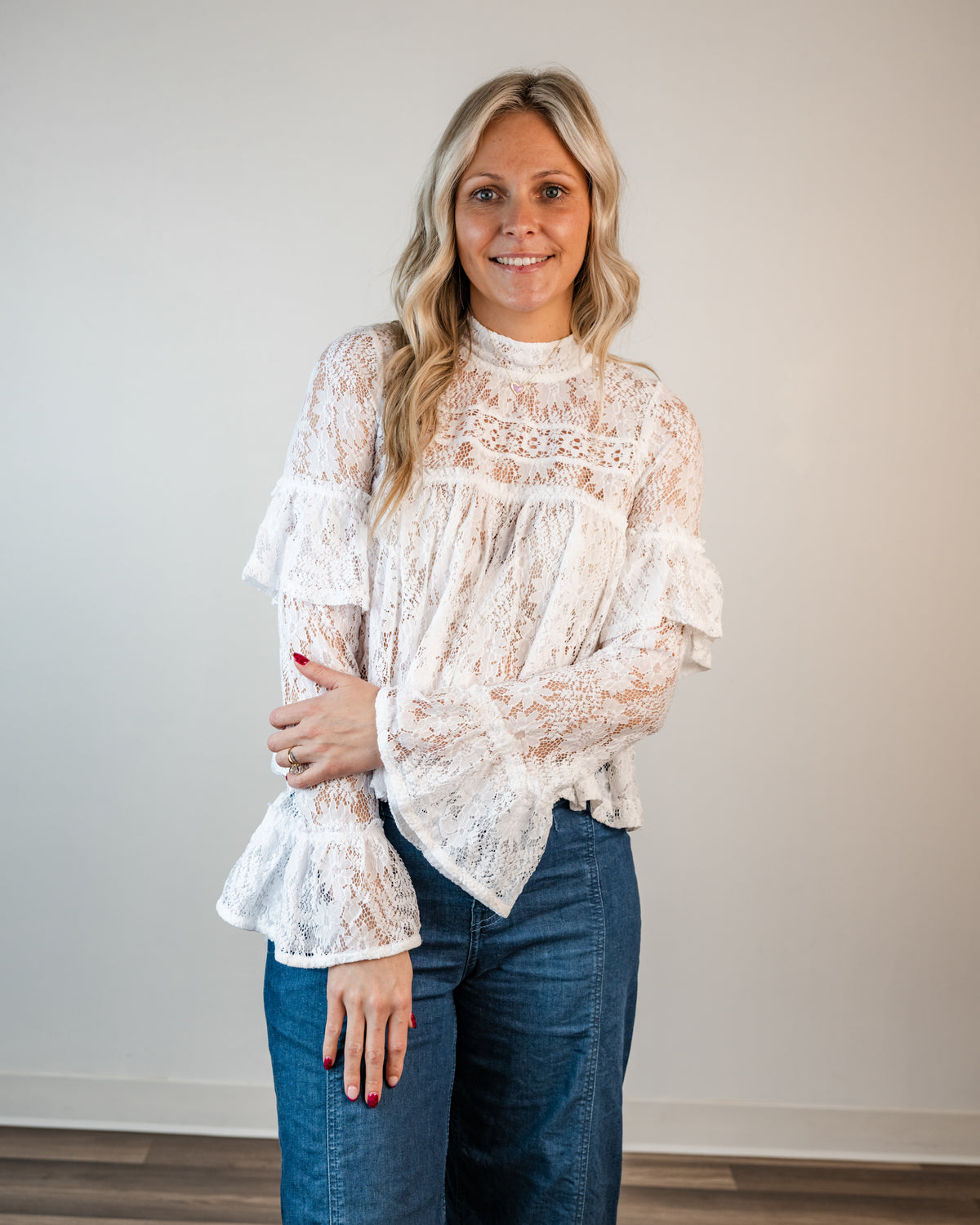 Free People Lilabeth Lace Top