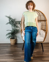 Fresh Start Stripe Sweater Top