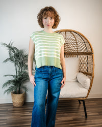 Fresh Start Stripe Sweater Top