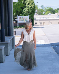 Free People Nice to Meet You Slip Skirt