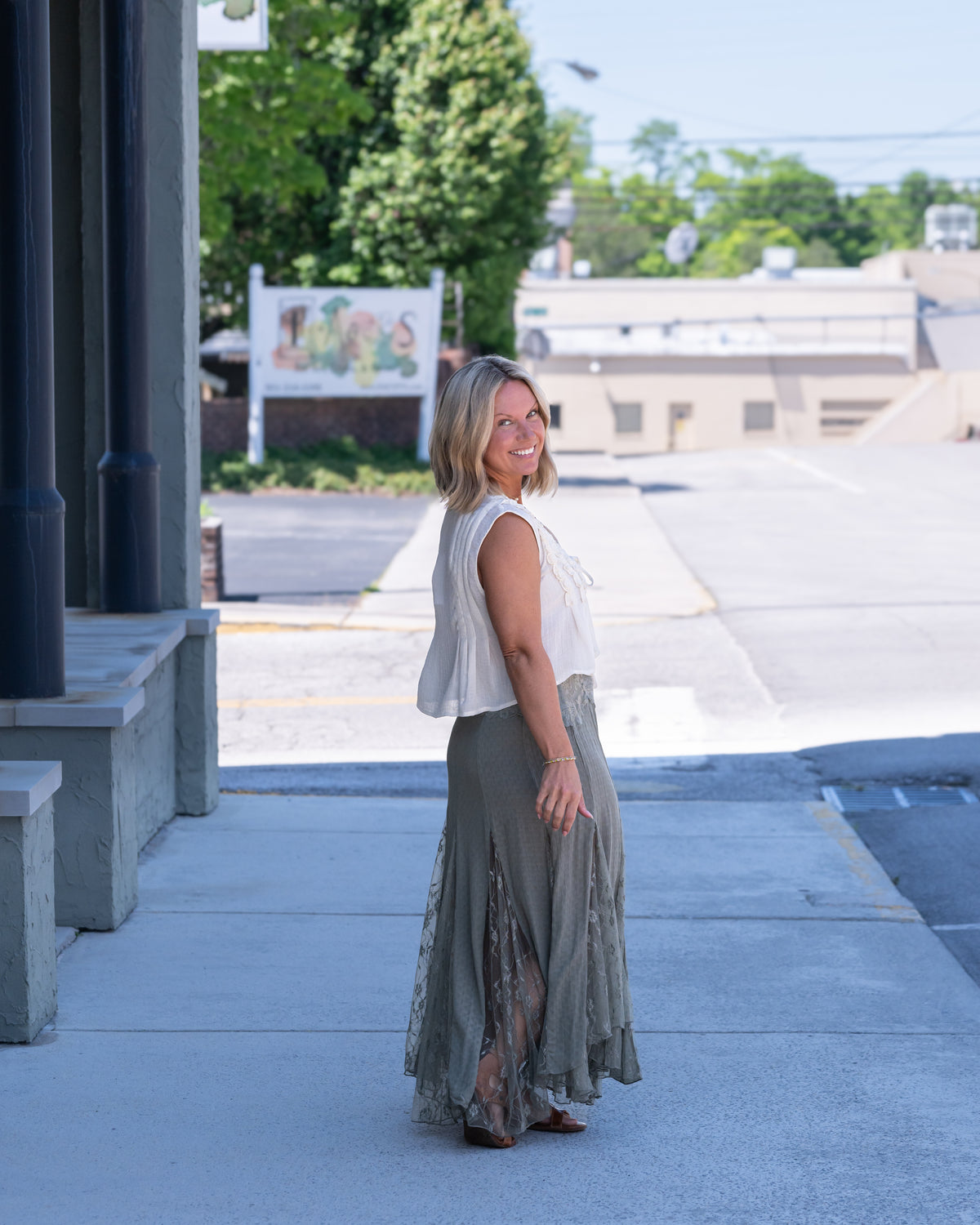 Free People Nice to Meet You Slip Skirt