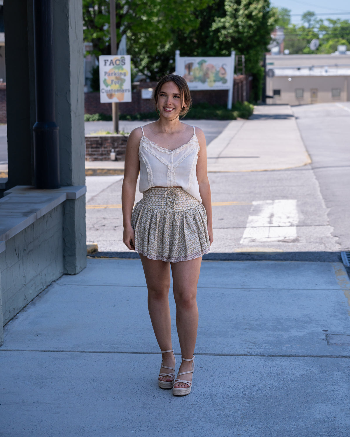 Dandelion Lace Up Skirt