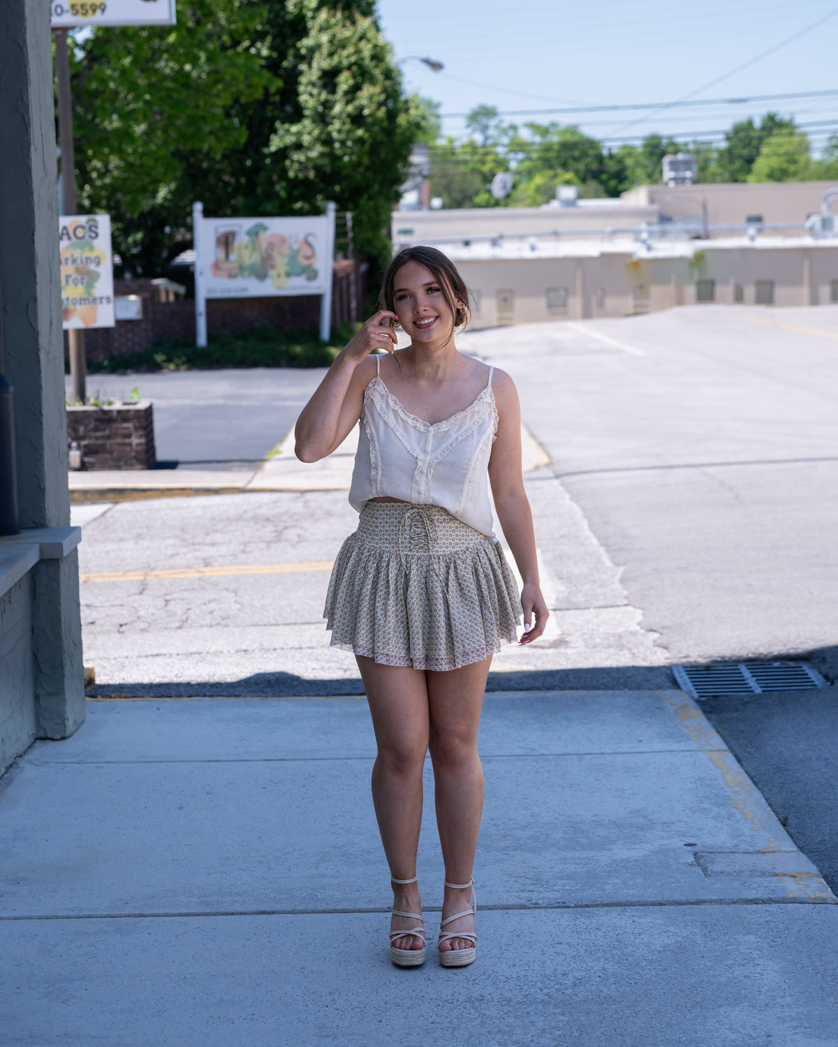 Dandelion Lace Up Skirt
