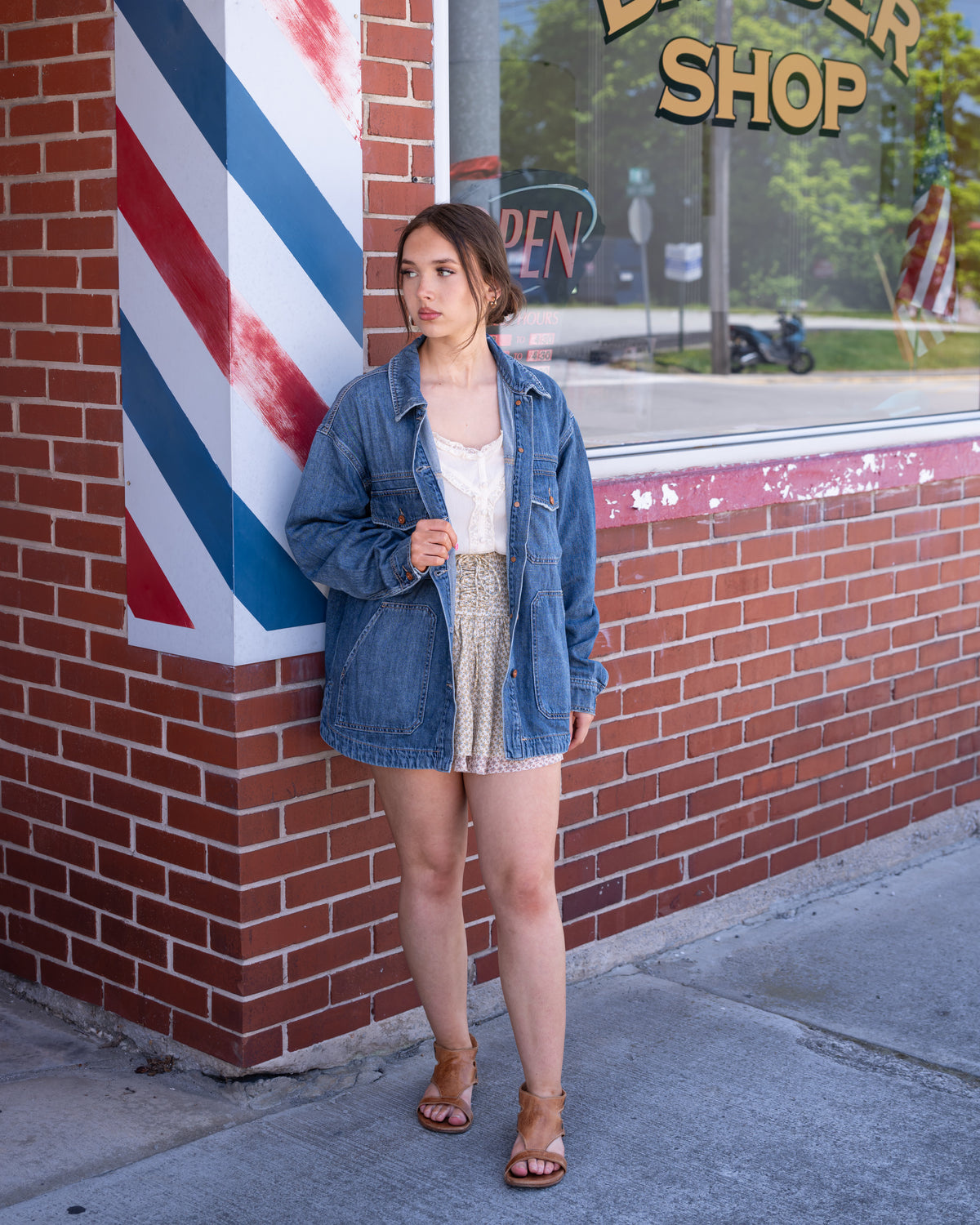 Hidden Grunge Oversized Denim Jacket
