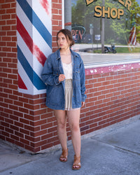 Hidden Grunge Oversized Denim Jacket