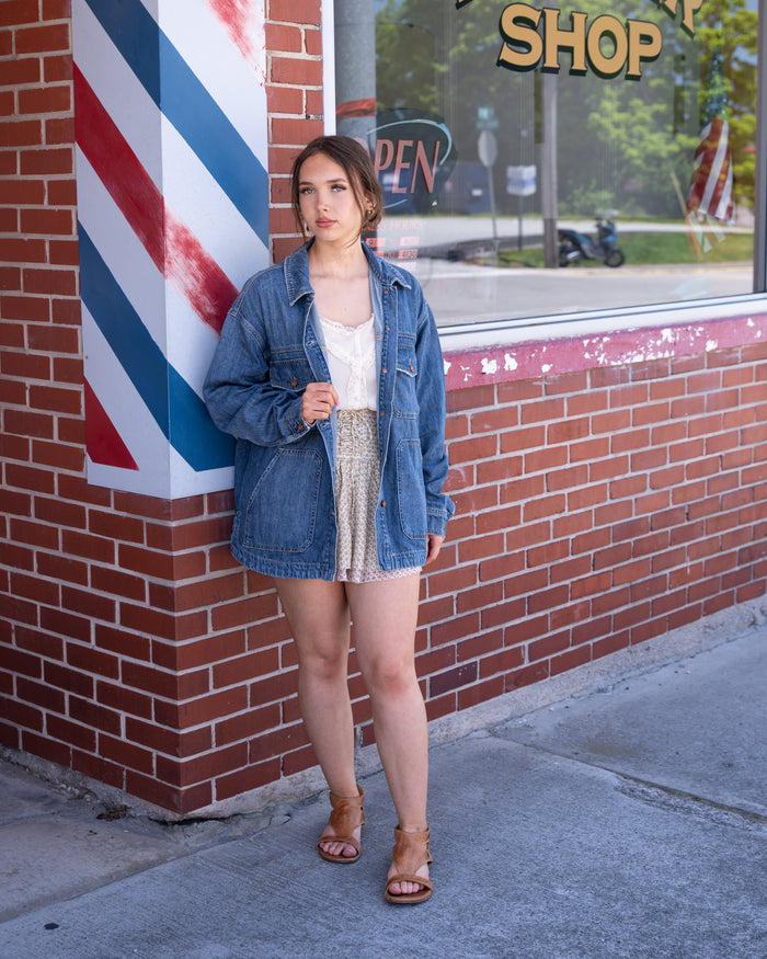 Hidden Grunge Oversized Denim Jacket