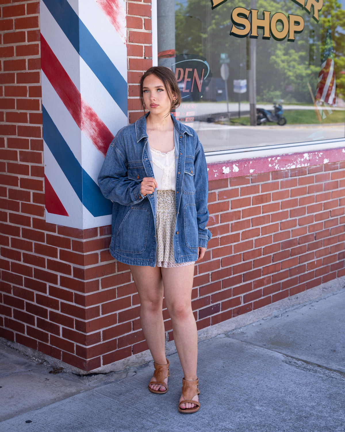 Hidden Grunge Oversized Denim Jacket