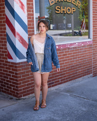 Hidden Grunge Oversized Denim Jacket