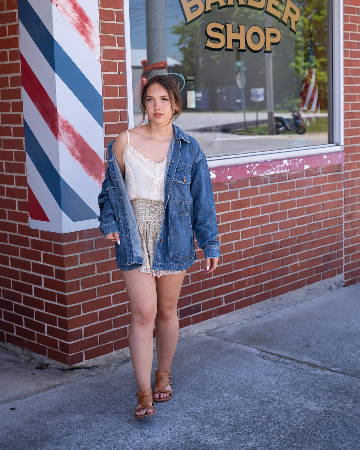 Hidden Grunge Oversized Denim Jacket
