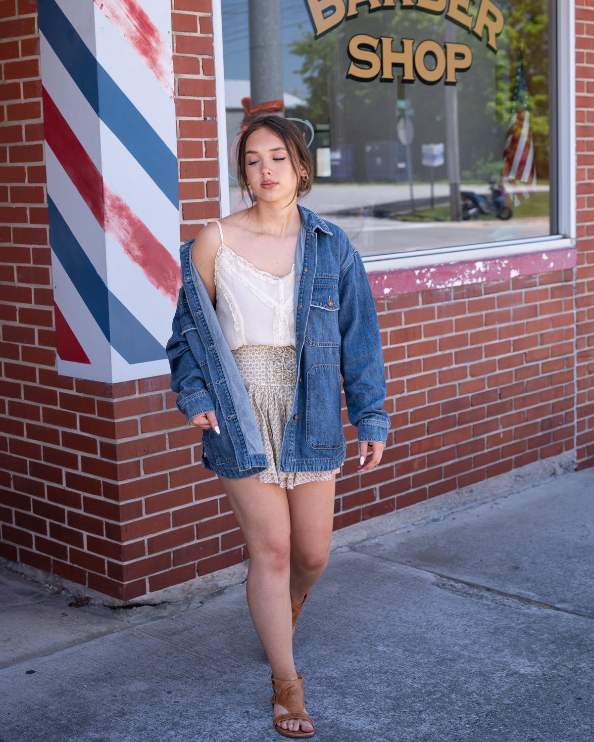 Hidden Grunge Oversized Denim Jacket