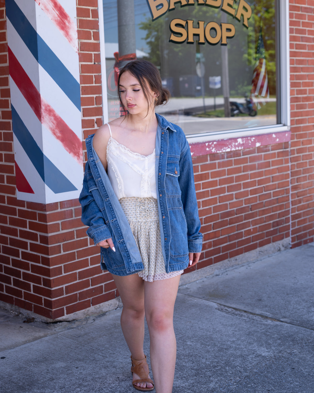 Hidden Grunge Oversized Denim Jacket