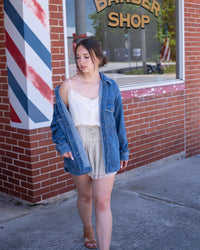 Hidden Grunge Oversized Denim Jacket