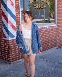 Hidden Grunge Oversized Denim Jacket
