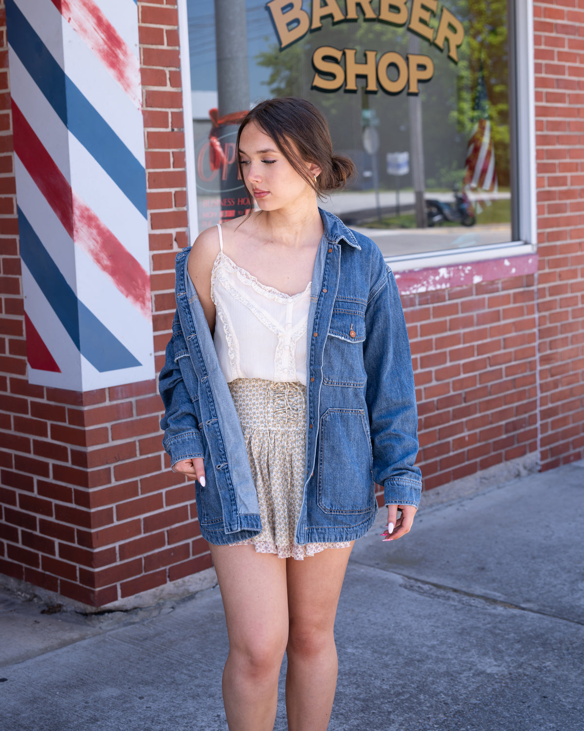 Hidden Grunge Oversized Denim Jacket