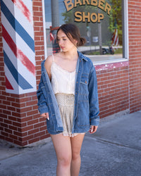 Hidden Grunge Oversized Denim Jacket