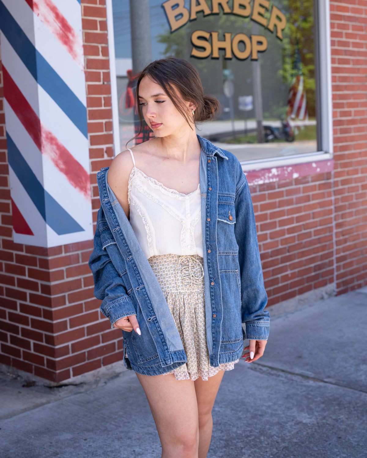 Hidden Grunge Oversized Denim Jacket