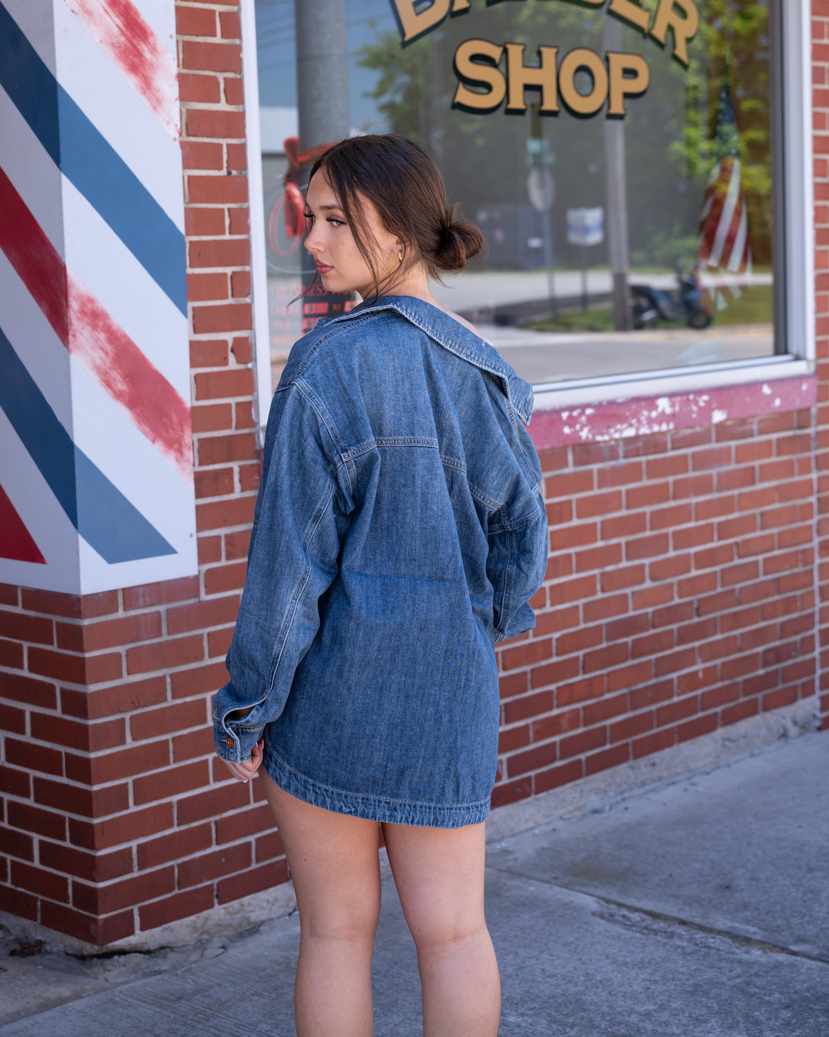 Hidden Grunge Oversized Denim Jacket