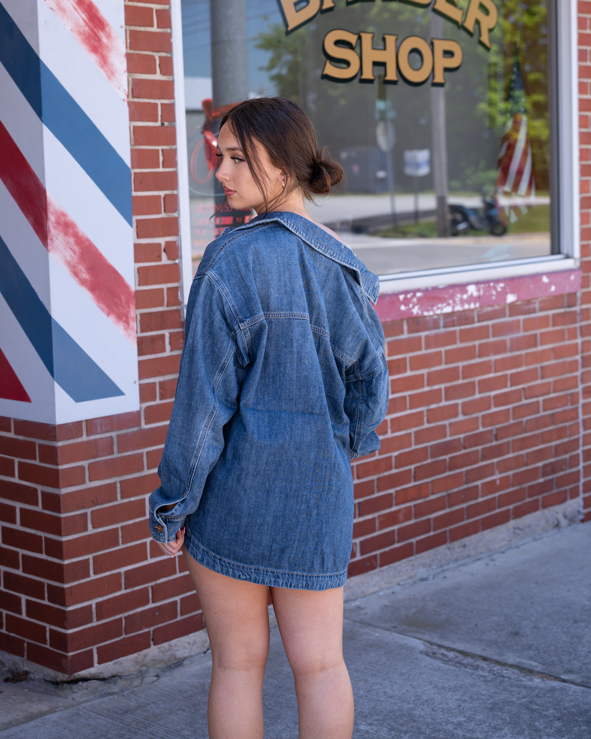 Hidden Grunge Oversized Denim Jacket M