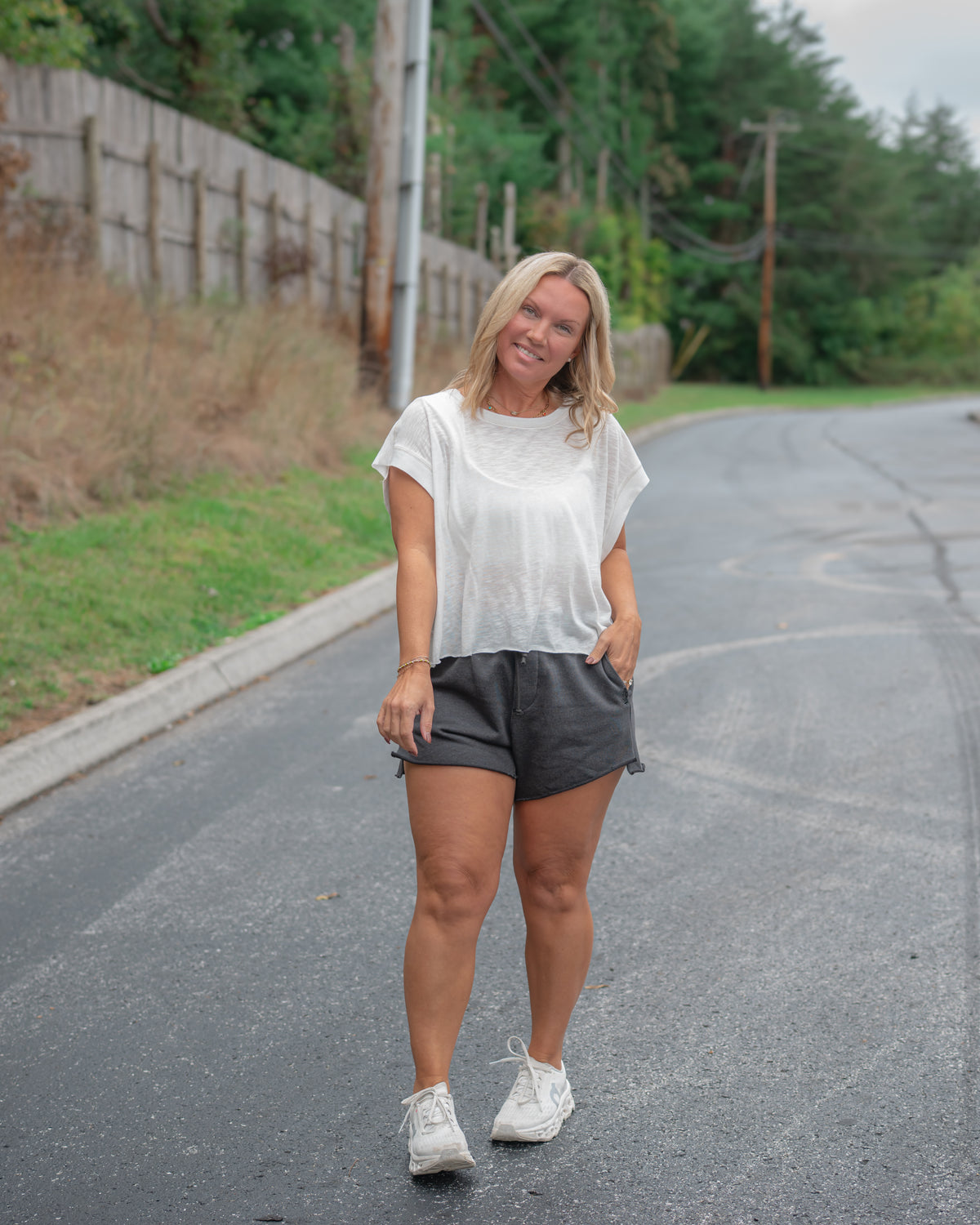 Free People Knockout Short in Black