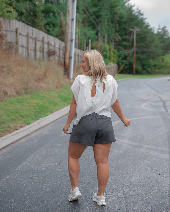 Free People My Time Tee in White