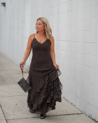 The Midnight Mocha Maxi Dress