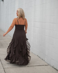 The Midnight Mocha Maxi Dress