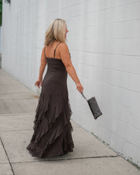 The Midnight Mocha Maxi Dress