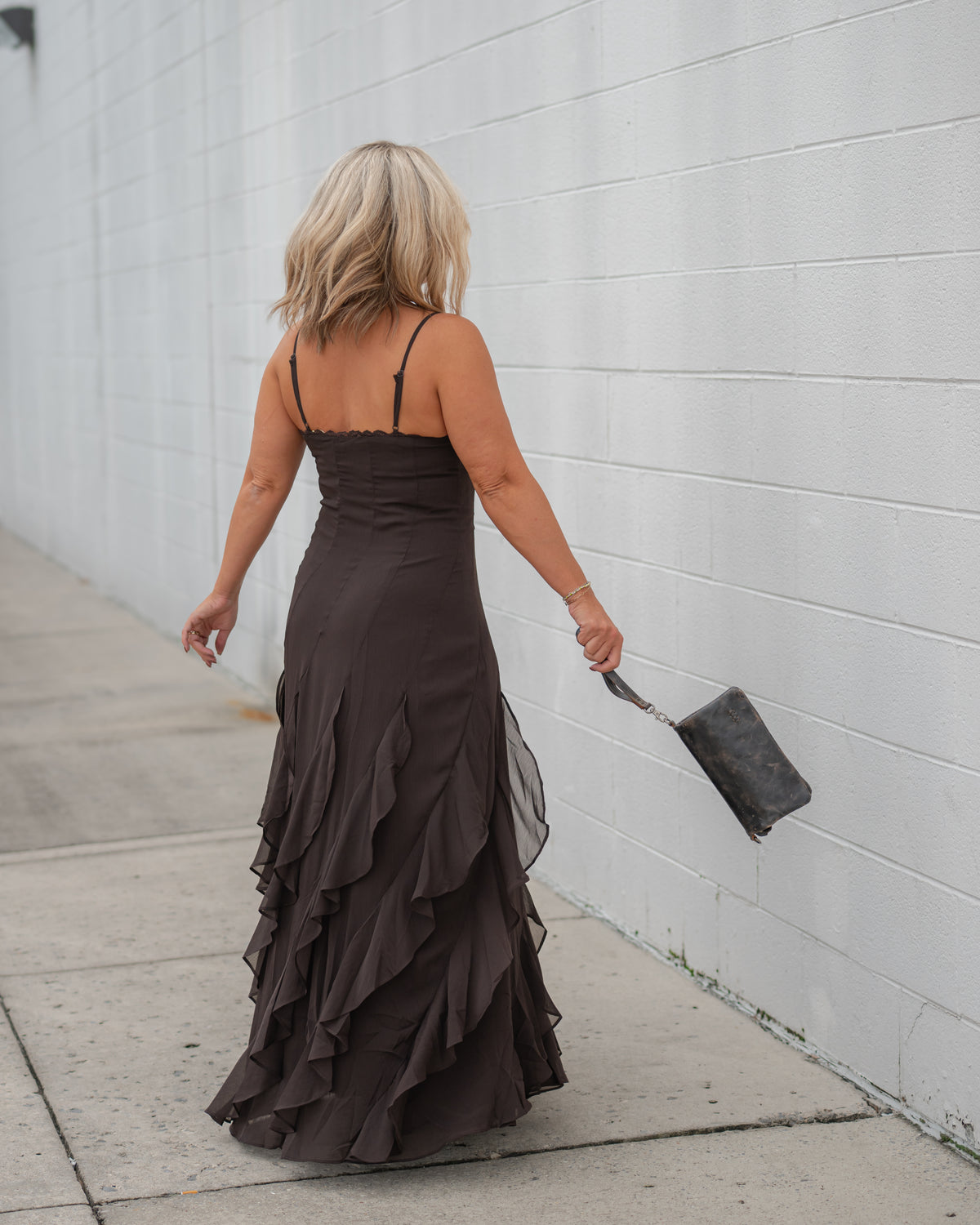 The Midnight Mocha Maxi Dress