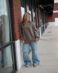 Free People Palm Springs Striped Army Combo