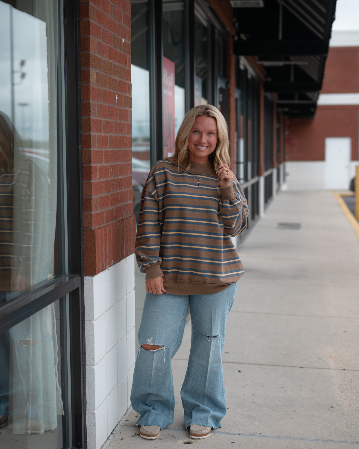 Free People Palm Springs Striped Army Combo