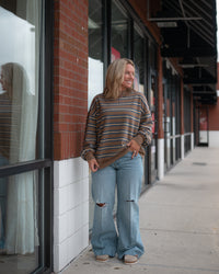 Free People Palm Springs Striped Army Combo