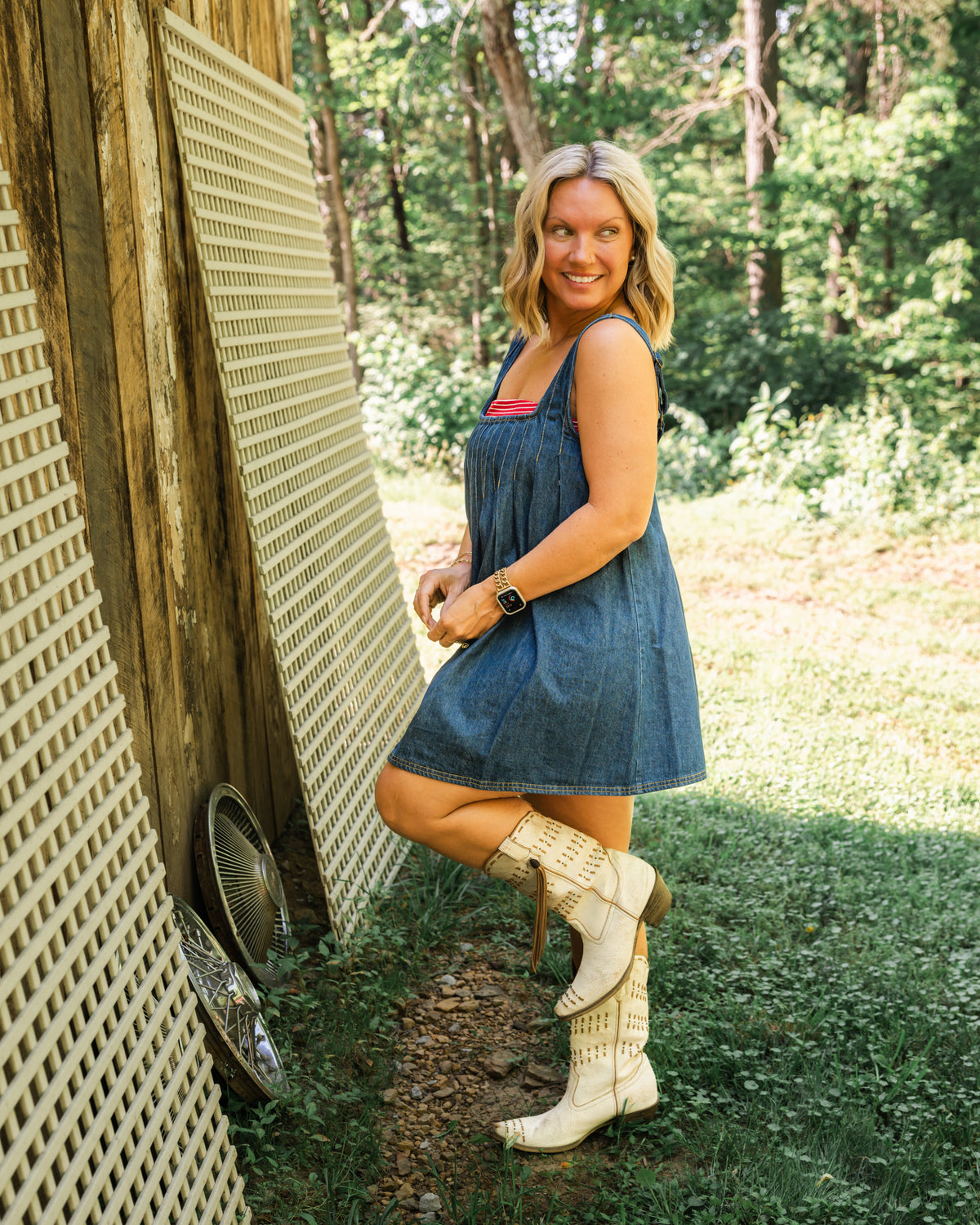 Free People Kate Denim Tunic
