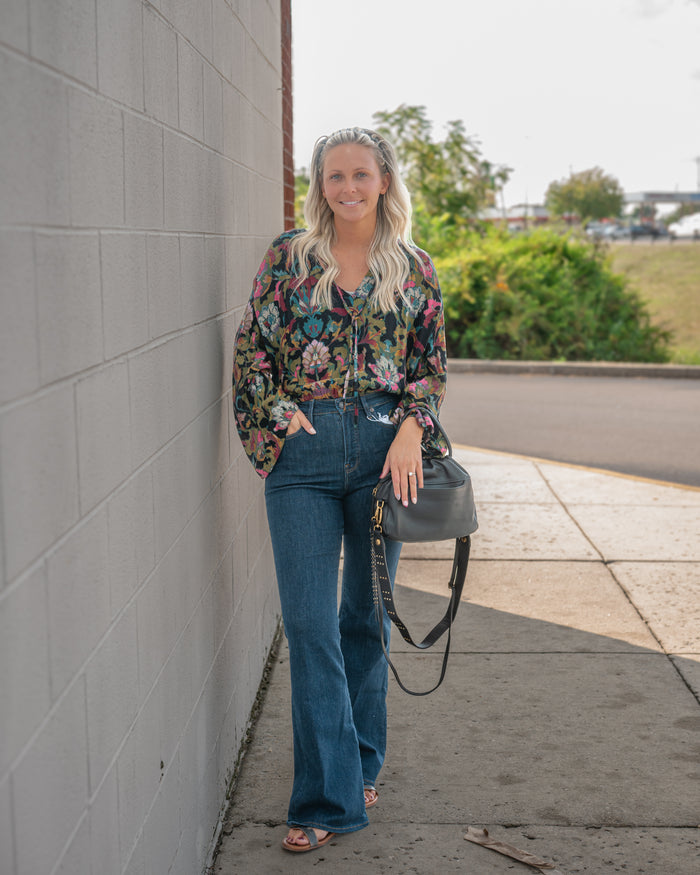 Free People Juliette Printed Blouse