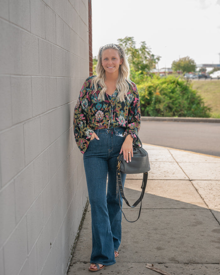 Free People Juliette Printed Blouse