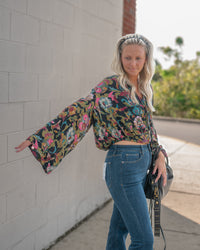 Free People Juliette Printed Blouse