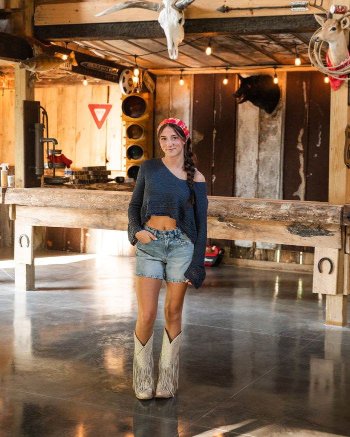Amanda Medium Wash Jean Shorts