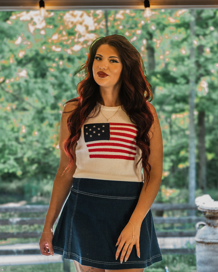 Cowgirl Denim Mini Skirt